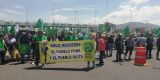 Integrantes de agrupaciones del FAC realizan bloqueos y colocan ’plantones’ en Hidalgo 