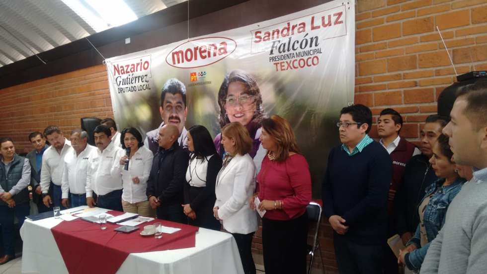 la abanderada de Morena señaló que en estas elecciones del 1 de julio Morena se convertirá en la primera fuerza en el estado de México 