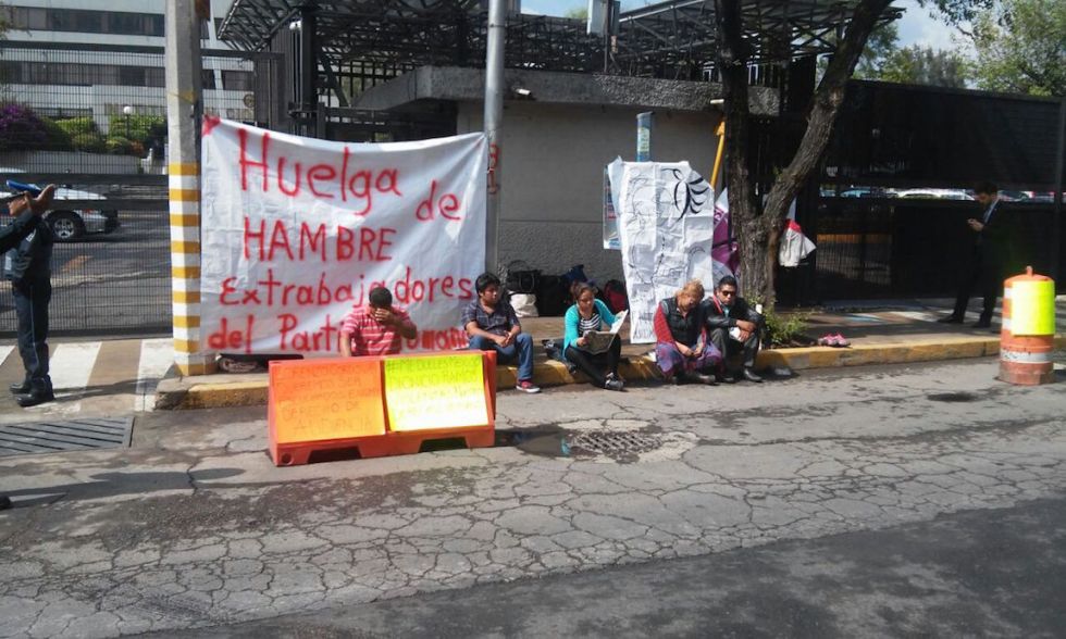 Tras plantón en el INE, liquida el ex Partido Humanista a ocho trabajadores