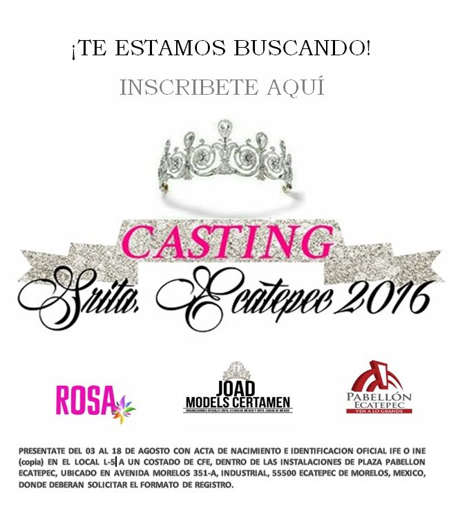 Convocatoria para Casting Srita. Ecatepec 2016
‪