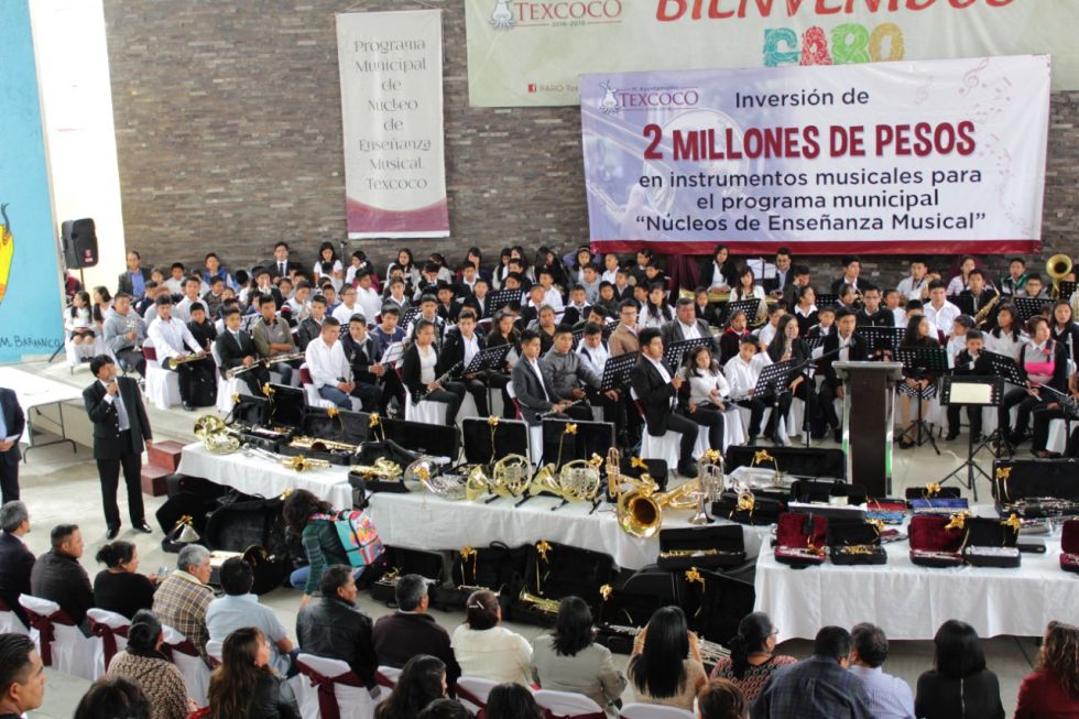 Texcoco invierte 2mdp en instrumentos musicales