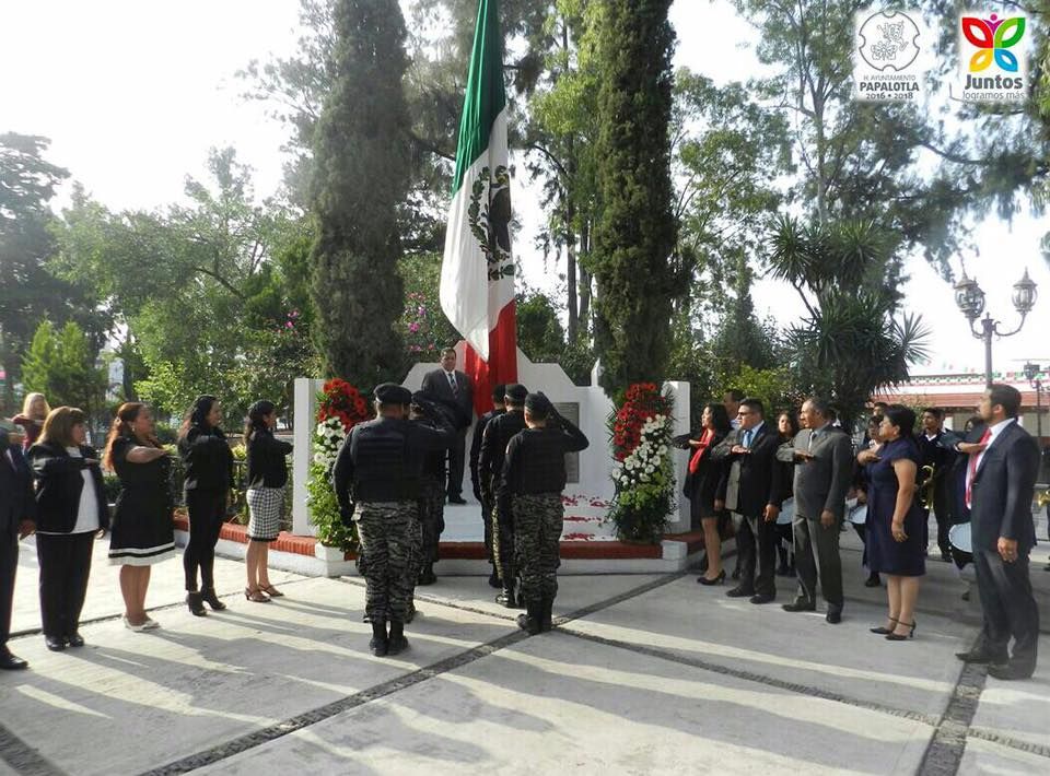 Papalotla recuerda a los Niños Héroes de Chapultepec