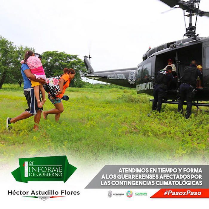 Gobierno de Guerrero atendió las contingencias por las lluvias 