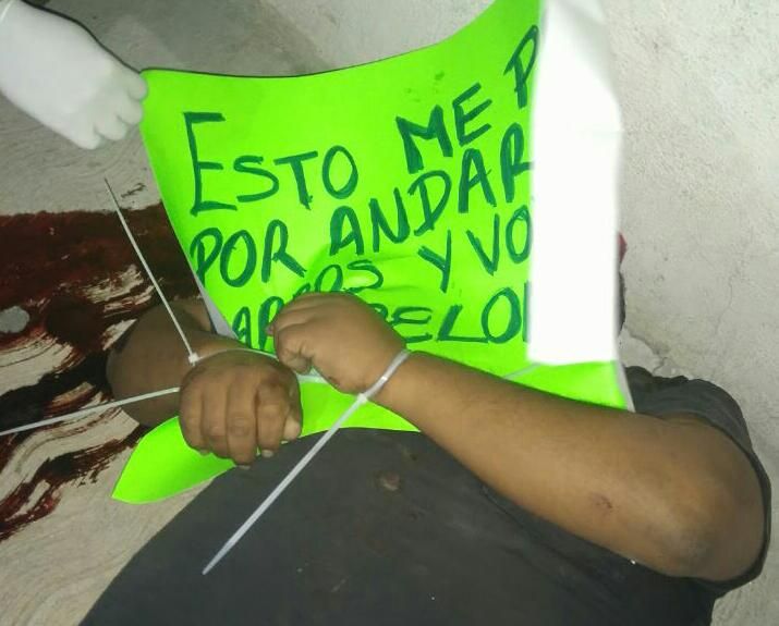 Dejan mensaje a supuesto robacoches ejecutado en Chimalhuacán