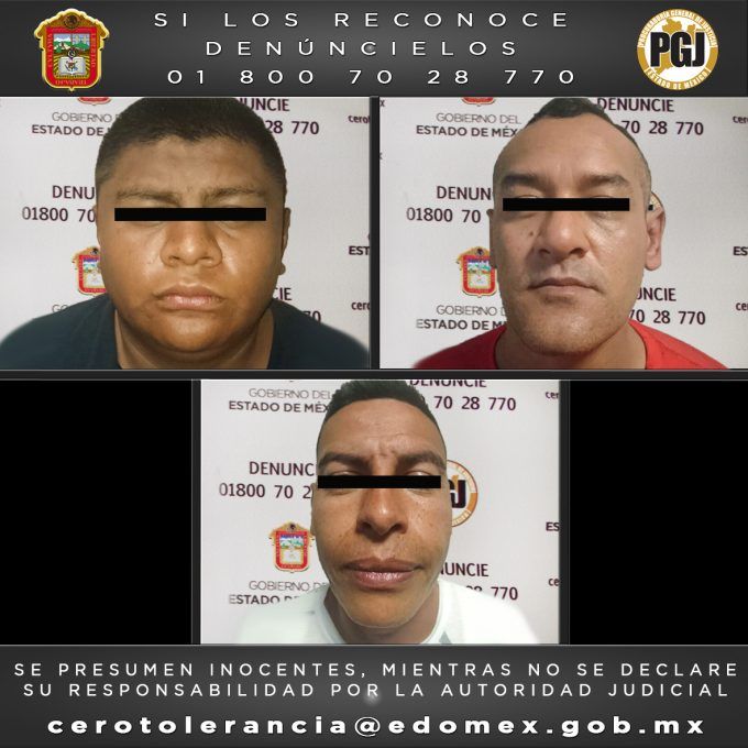 Caen tres integrantes de banda delictiva que se dedicaba al narcomenudeo, extorsión y homicidio en Ecatepec