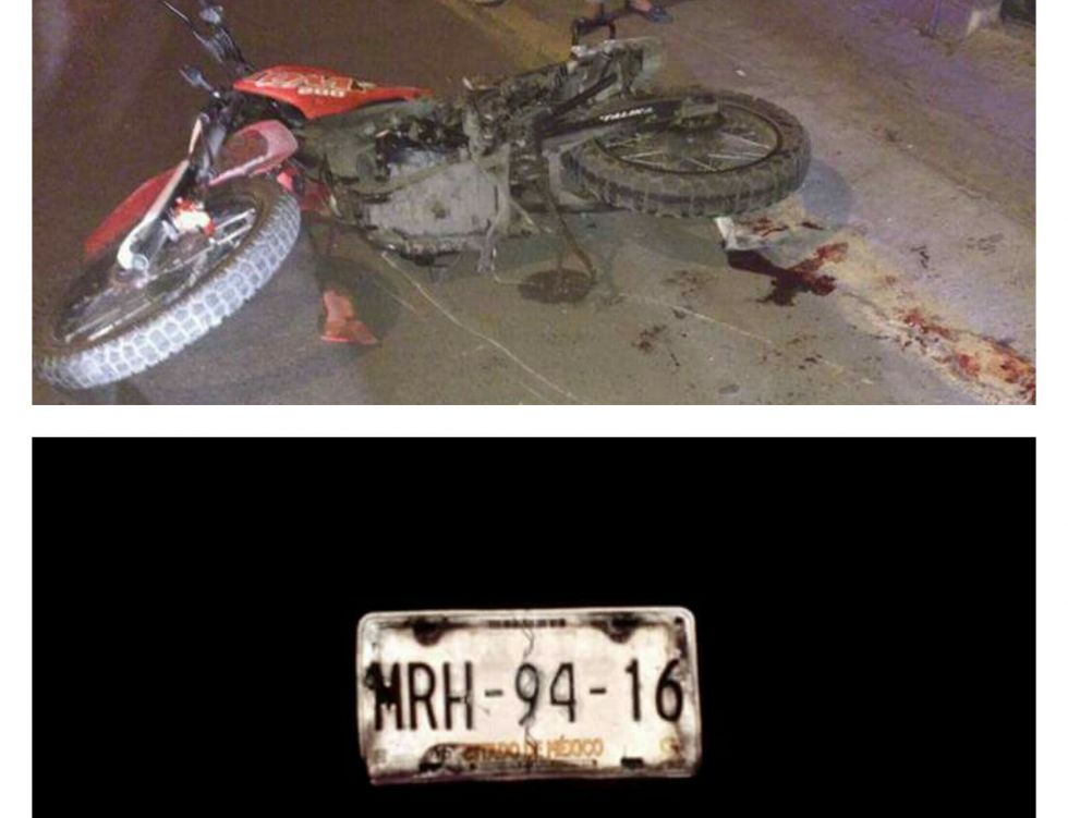 Denuncia ciudadana: Chofer atropella a motociclista y se da a la fuga en calles de Texcoco 