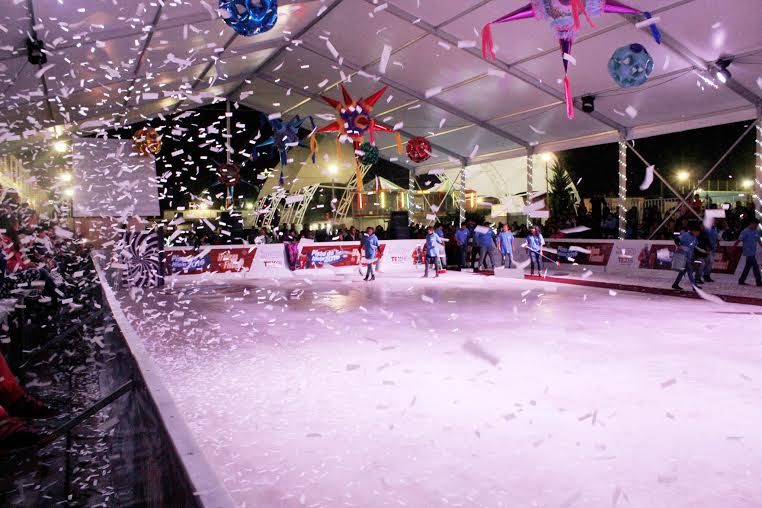 Inauguran pista de hielo en Texcoco; atenderán a 250 personas gratis hasta 16 de enero