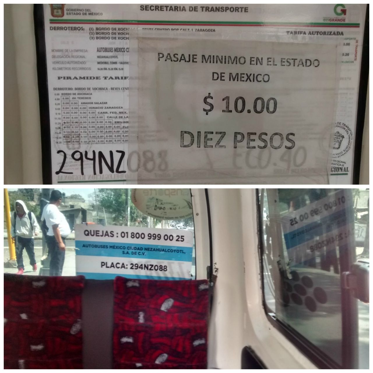 Los transportistas no respetan al GEM, cobran 10 pesos mínimos