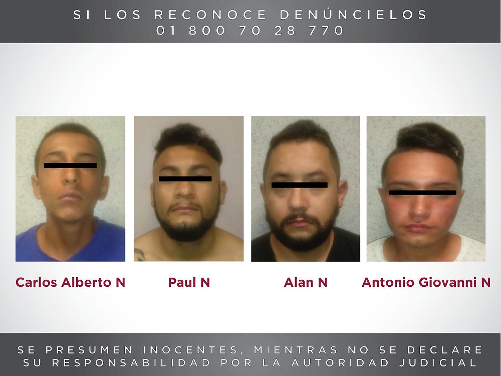 Detiene  Fiscalía mexiquense a cuatro presuntos homicidas  