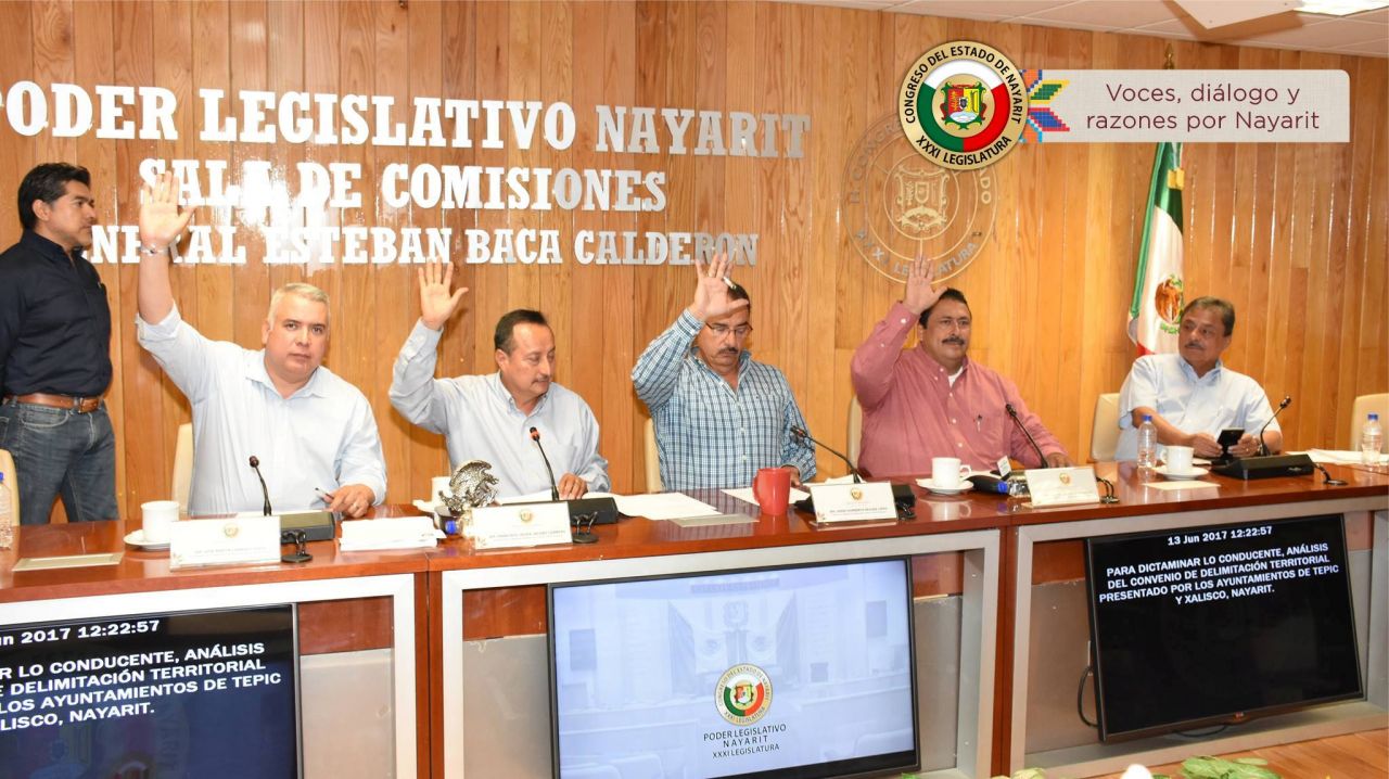 En Comisión Legislativa validan el convenio de delimitación territorial  Tepic y Xalisco