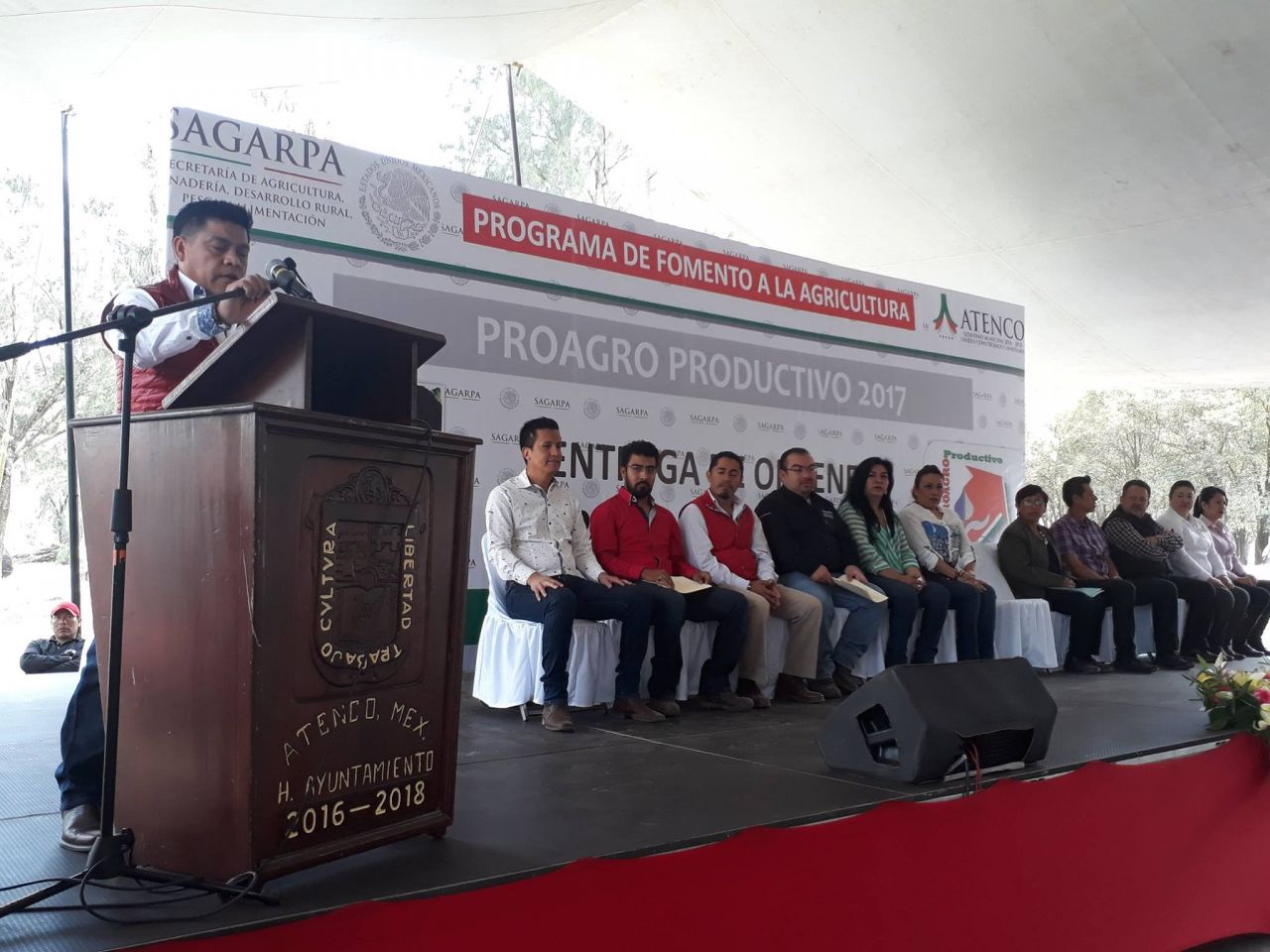 Más de 4 millones de pesos de  "Proagro productivo 2017" fueron entregados en Atenco.