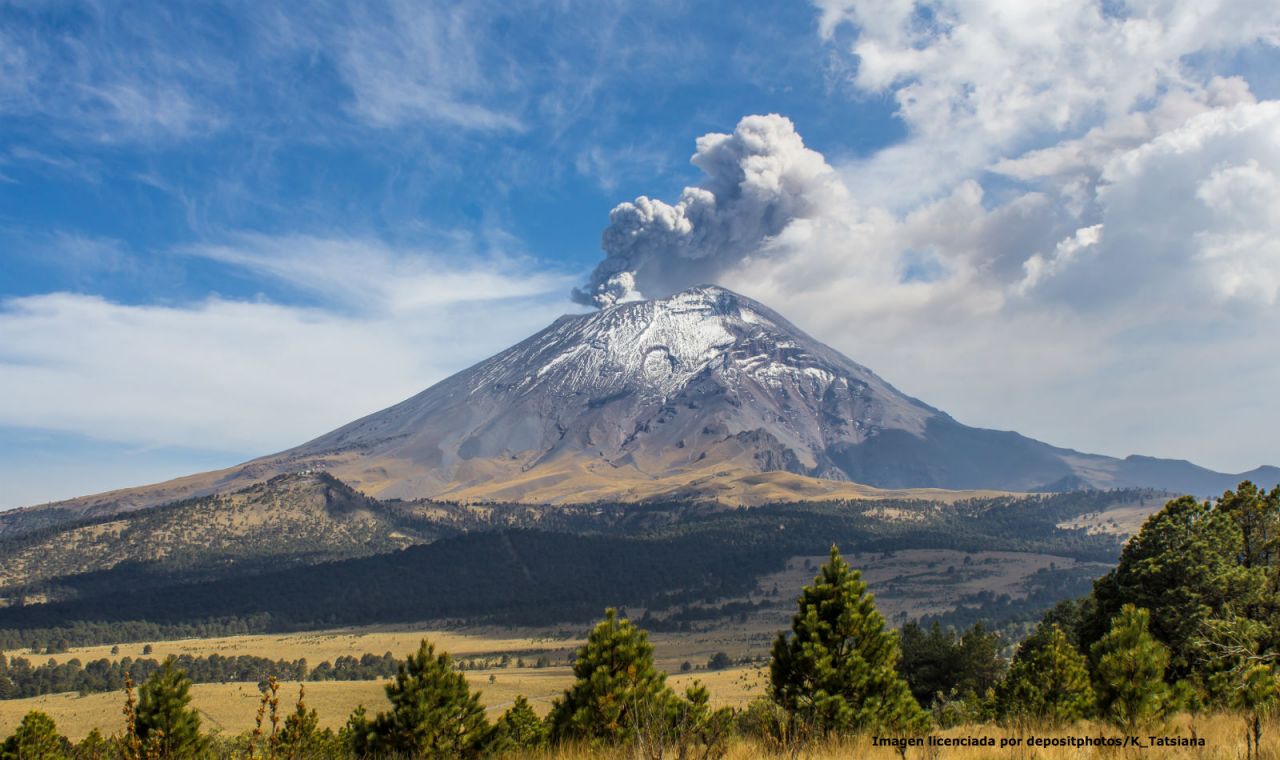 Popocatépetl emite 26 exhalaciones de baja intensidad