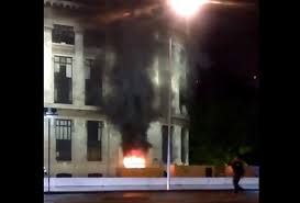 Corto circuito provoca incendio en el Palacio de Bellas Artes