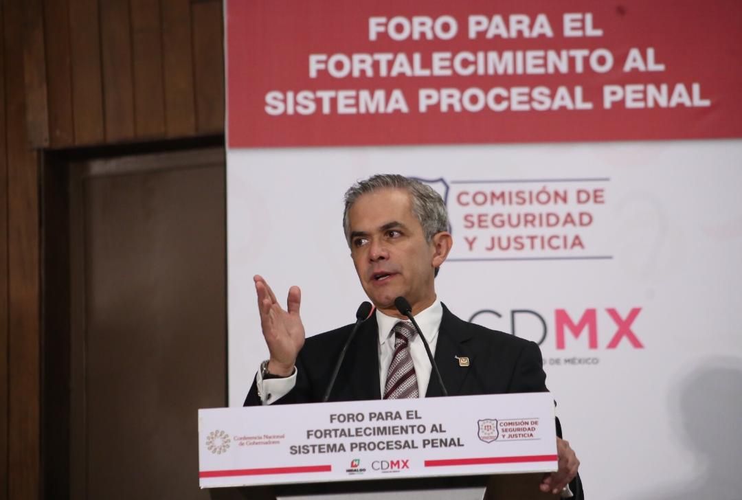 Indispensable hacer modificaciones al Nuevo Sistema Penal Acusatorio: Miguel Angel Mancera Espinosa