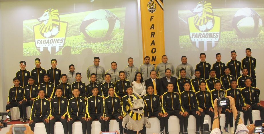 Presentación del club "Faraones Texcoco" de la Tercera División Profesional de Futbol 