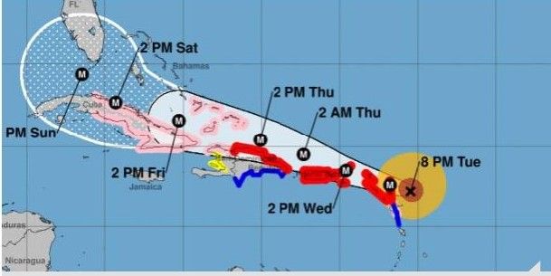 Esta noche, ’Irma’ se aproximaba a Puerto Rico