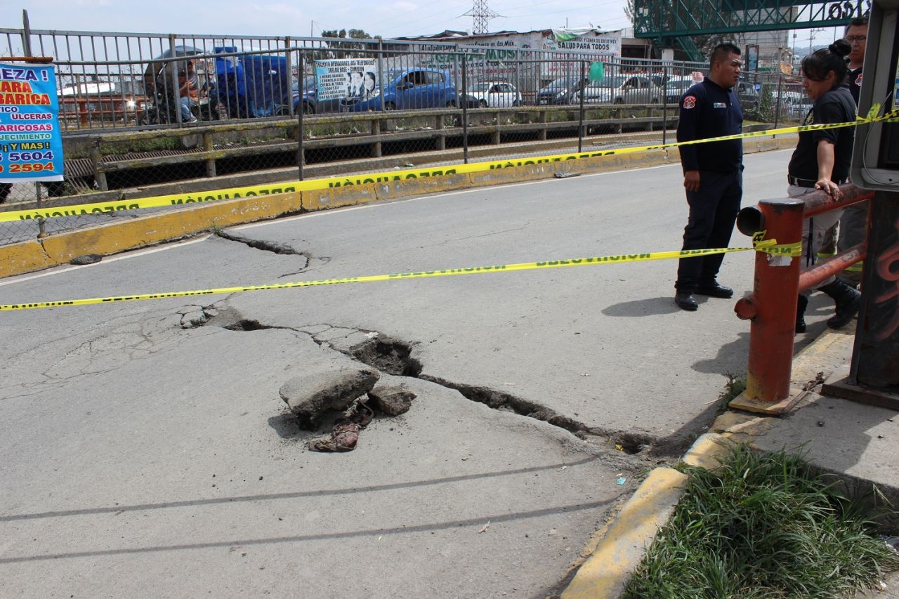 ODAPAS Chimalhuacán y CONAGUA supervisan puente vehicular afectado por Sismo