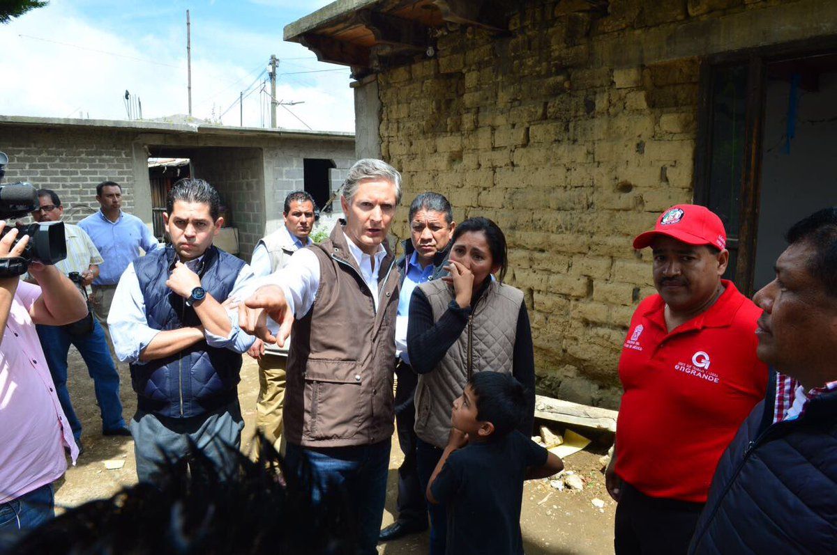 Alfredo Del Mazo solicitará declaración de desastre para 12  municipios del Edoméx