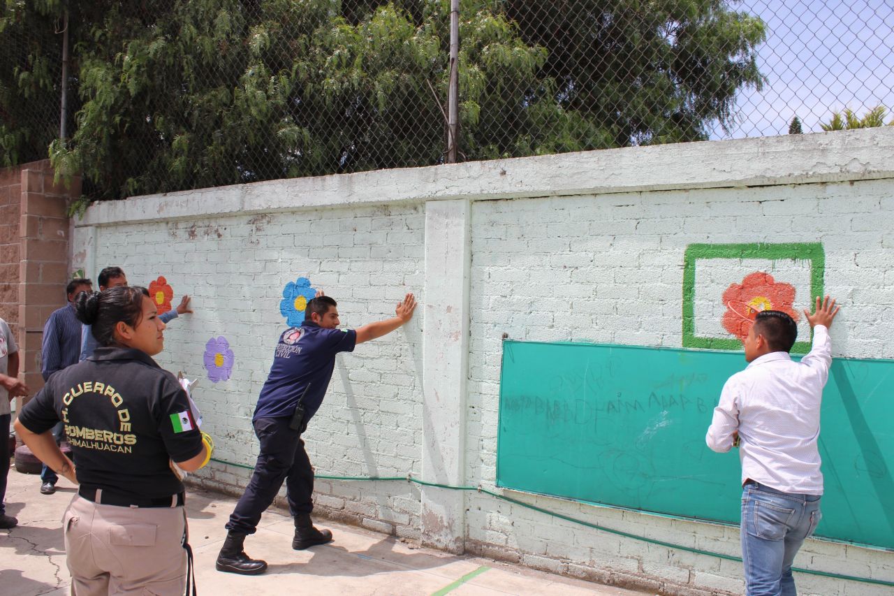 Gobierno municipal de Chimalhuacán supervisa escuelas afectadas por sismo
