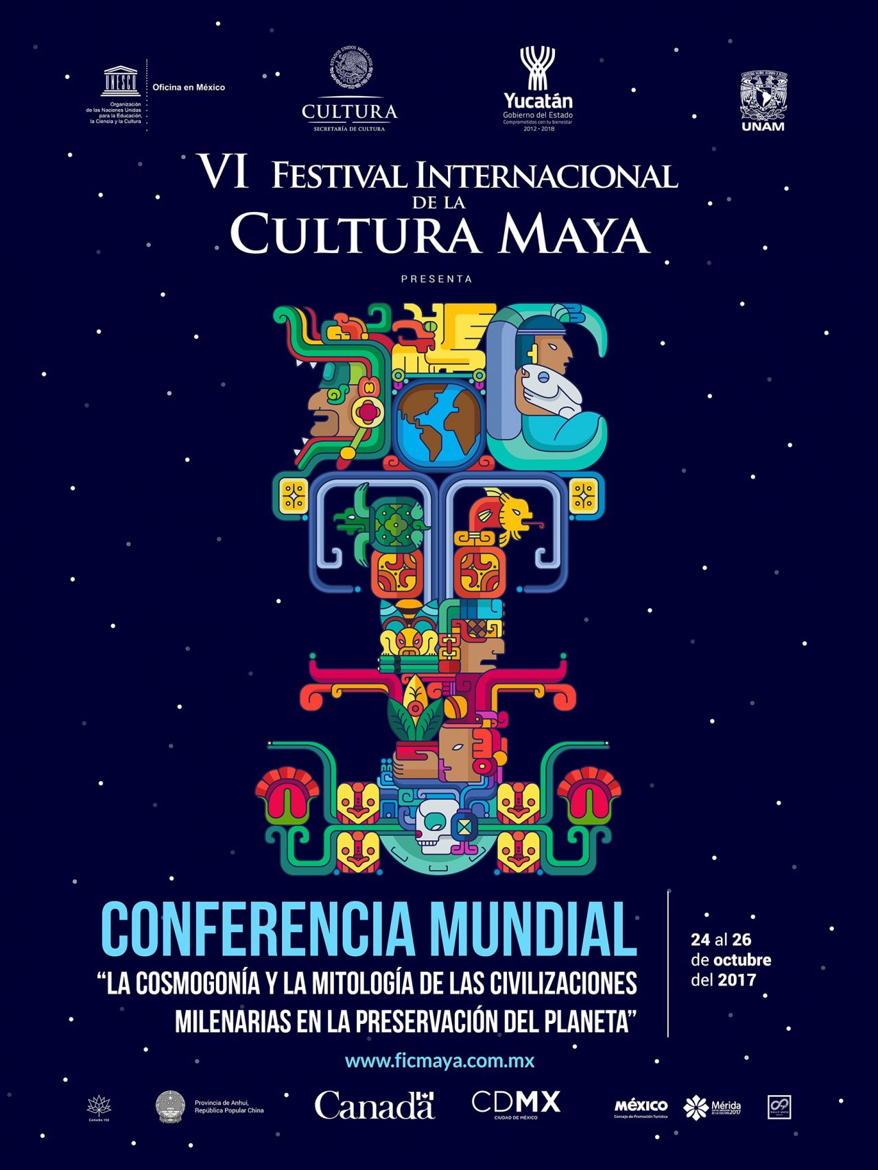 Celebra el Festival Internacional de la Cultura Maya su sexta edición
