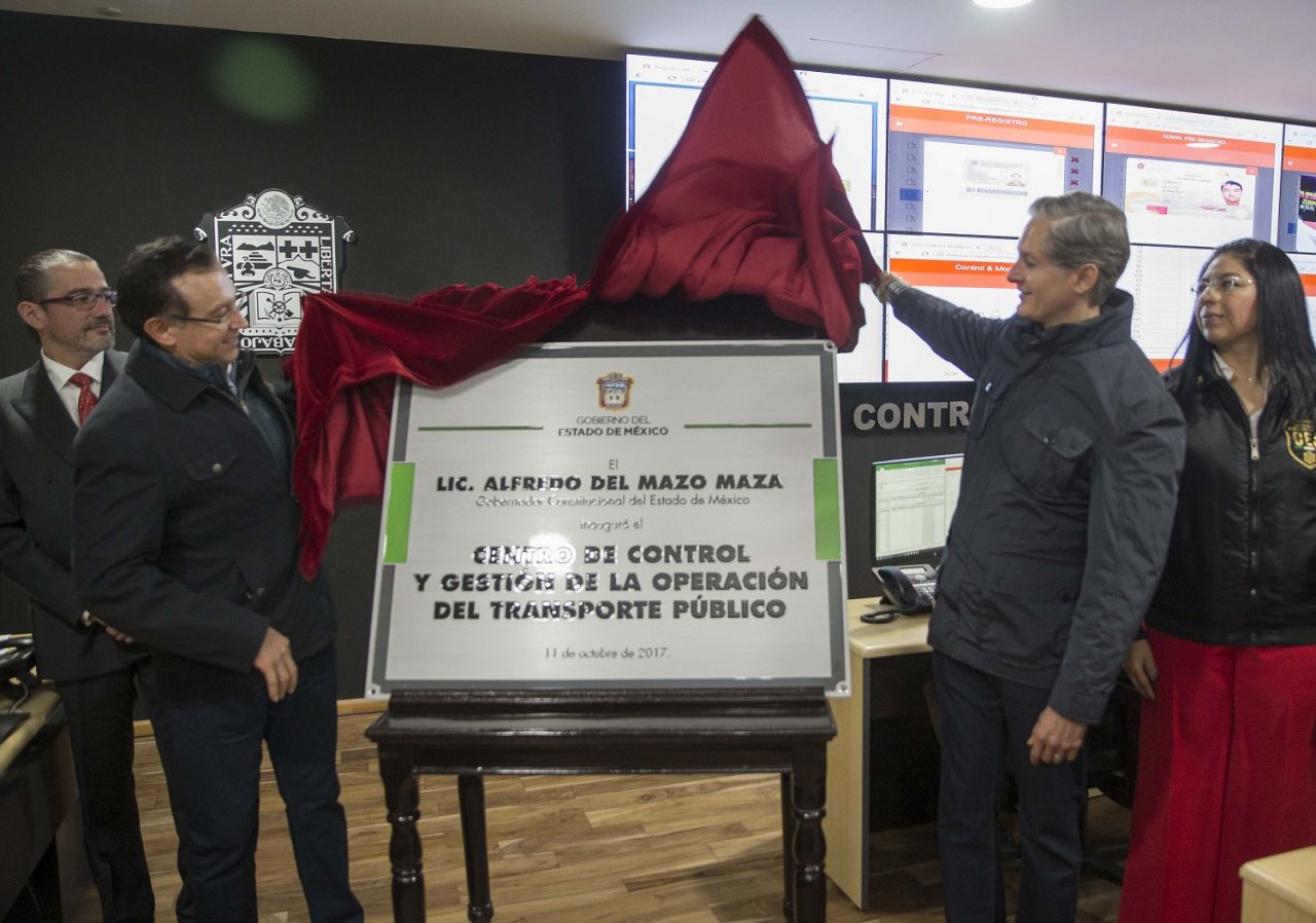 
Inaugura Alfredo Del Mazo Centro de Control y Gestión de la Operación  del Trasporte  Público  para brindar mayor seguridad a los pasajeros  