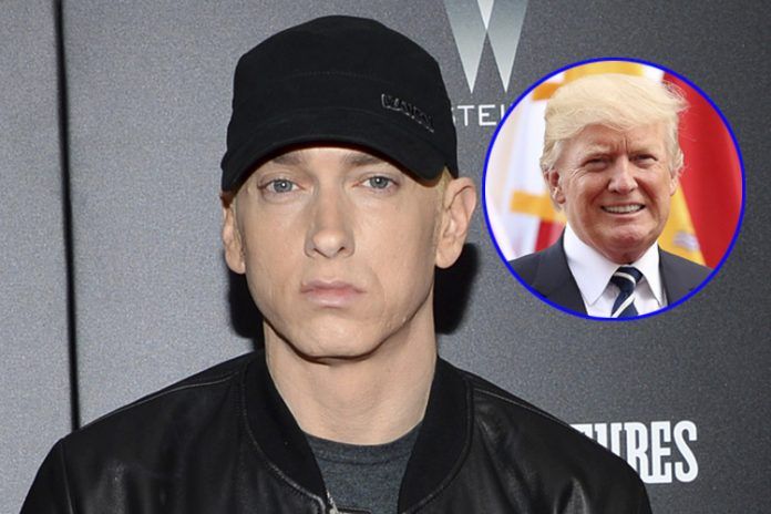 ¡De escándalo! Eminem arremete contra Donald Trump