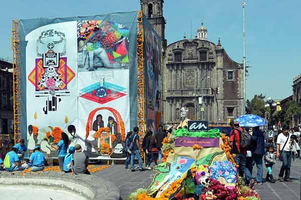 La megaofrenda de la UNAM 2017, dedicada a Diego Rivera
