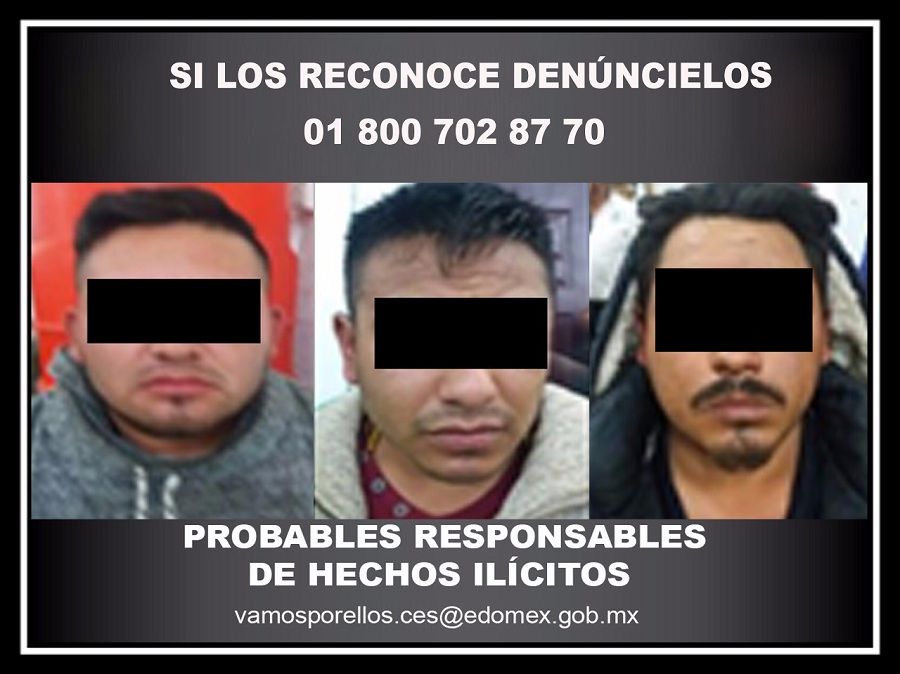 
Asegura grupo táctico operativo a cuatro personas relacionadas en el delito de robo con violencia  en Ecatepec
