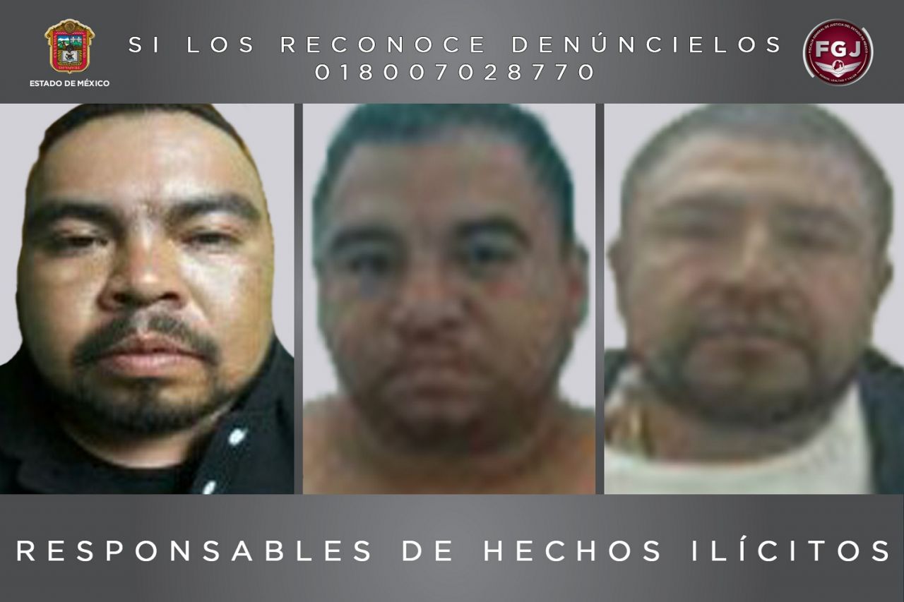 
Sentencian a 43  años de cárcel  a tres sujetos  que participaron 
 en el homicidio del subdirector de la policía municipal  de Chicoloapan 