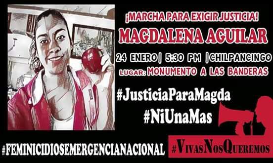 Programan marchas de protesta
por los feminicidios en Guerrero