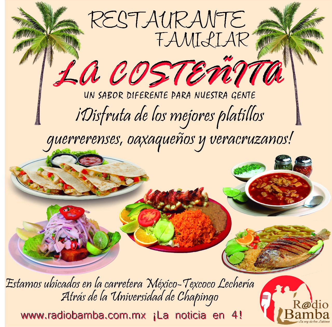 Restaurante familiar 🌴" *LA COSTEÑITA*"🌴.
Invita al festejo del "Día del Amor y la Amistad"
