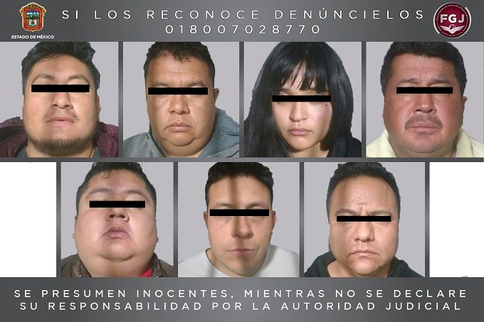 Aseguran a mujer y seis sujetos por robo a tienda departamental en Ecatepec