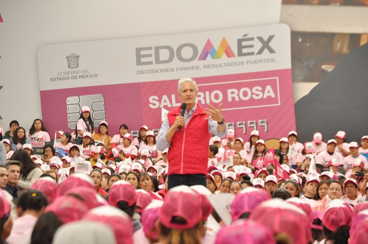 Con Salario rosa se brindan más posibilidades de superación y crecimiento personal a mujeres mexiquenses: Alfredo Del Mazo
