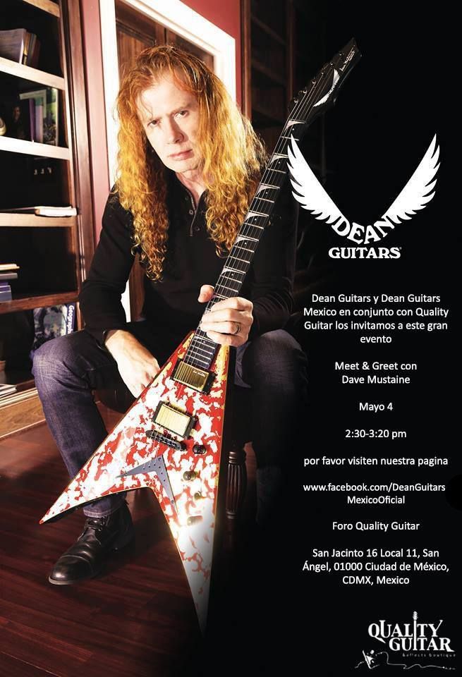 Dave Mustaine en Quality Guitar CDMX