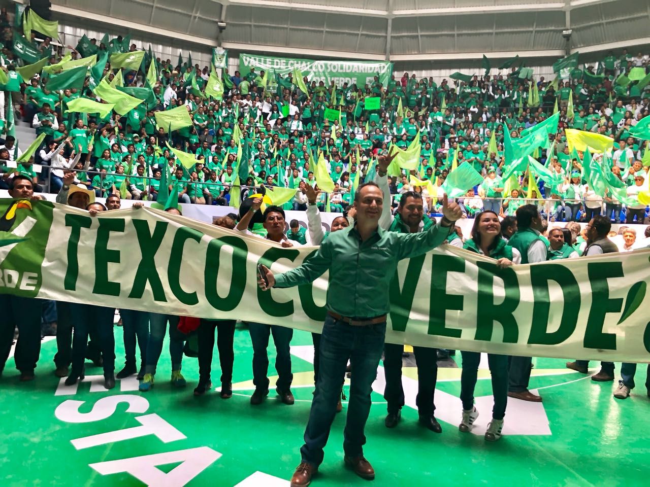 Jesús Cuanalo toma protesta como candidato a la presidencia municipal de Texcoco
