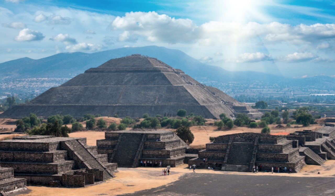 Zona arqueológica de Teotihuacán con tecnología de punta