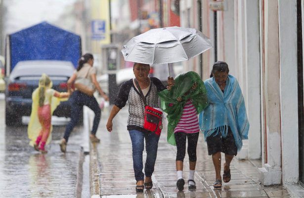 Tormentas puntuales muy fuertes a intensas en Chiapas, Guerrero, Oaxaca y Tabasco