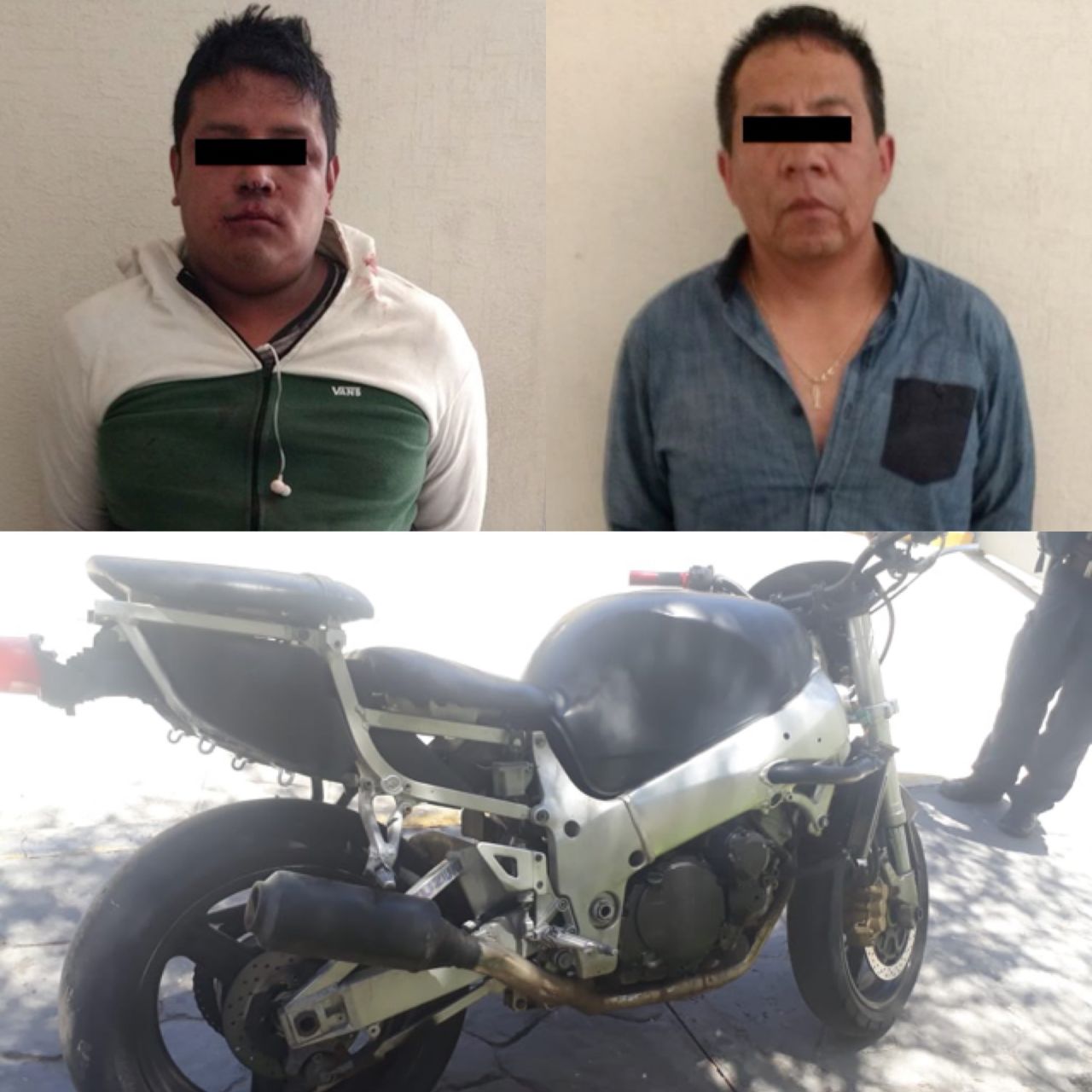 Caen dos por robo a cuentahabiente en Texcoco; detenidos asaltaban en motocicleta 