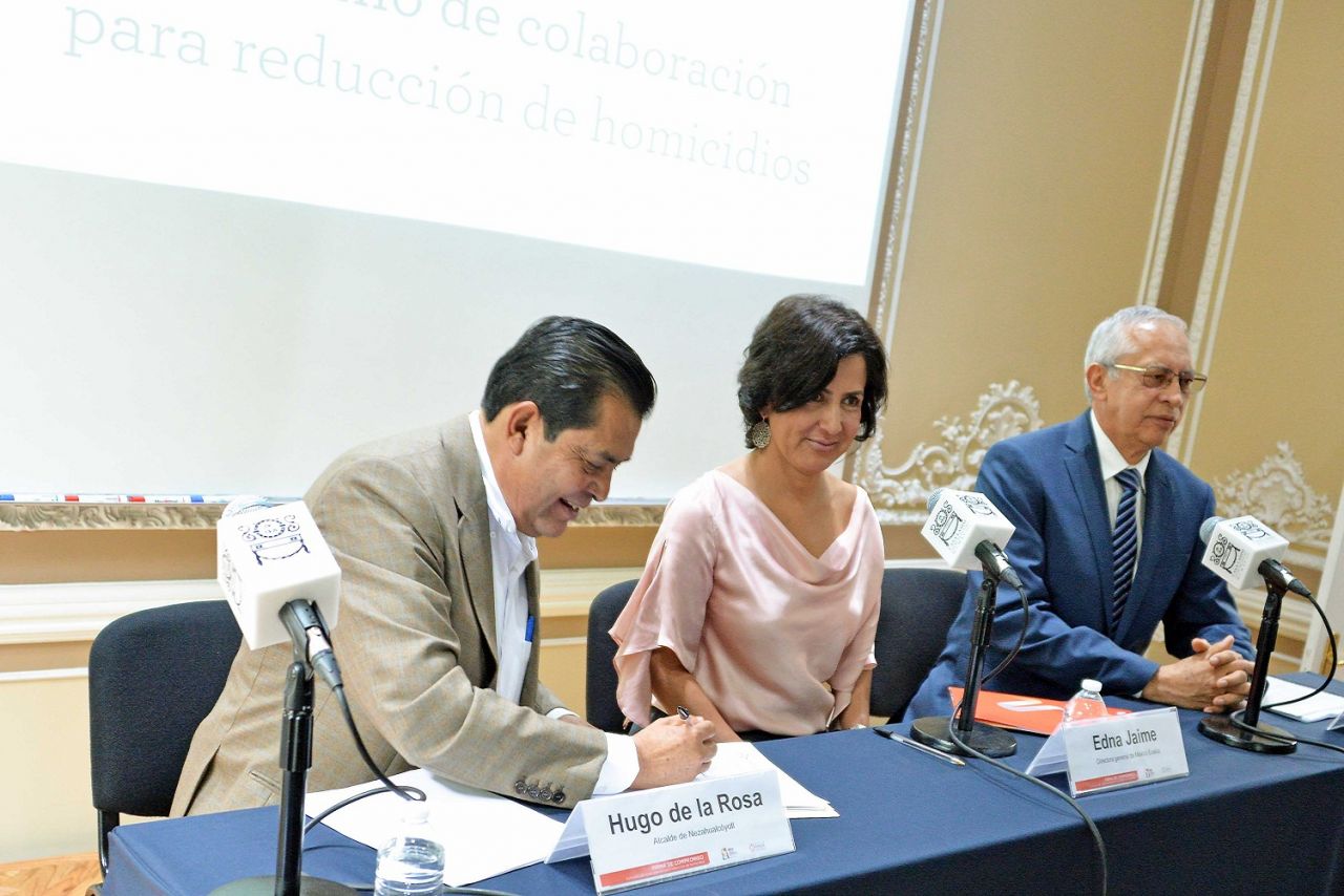 Nezahualcóyotl primer municipio en firmar convenio con México Evalúa para reducir ejecuciones  
