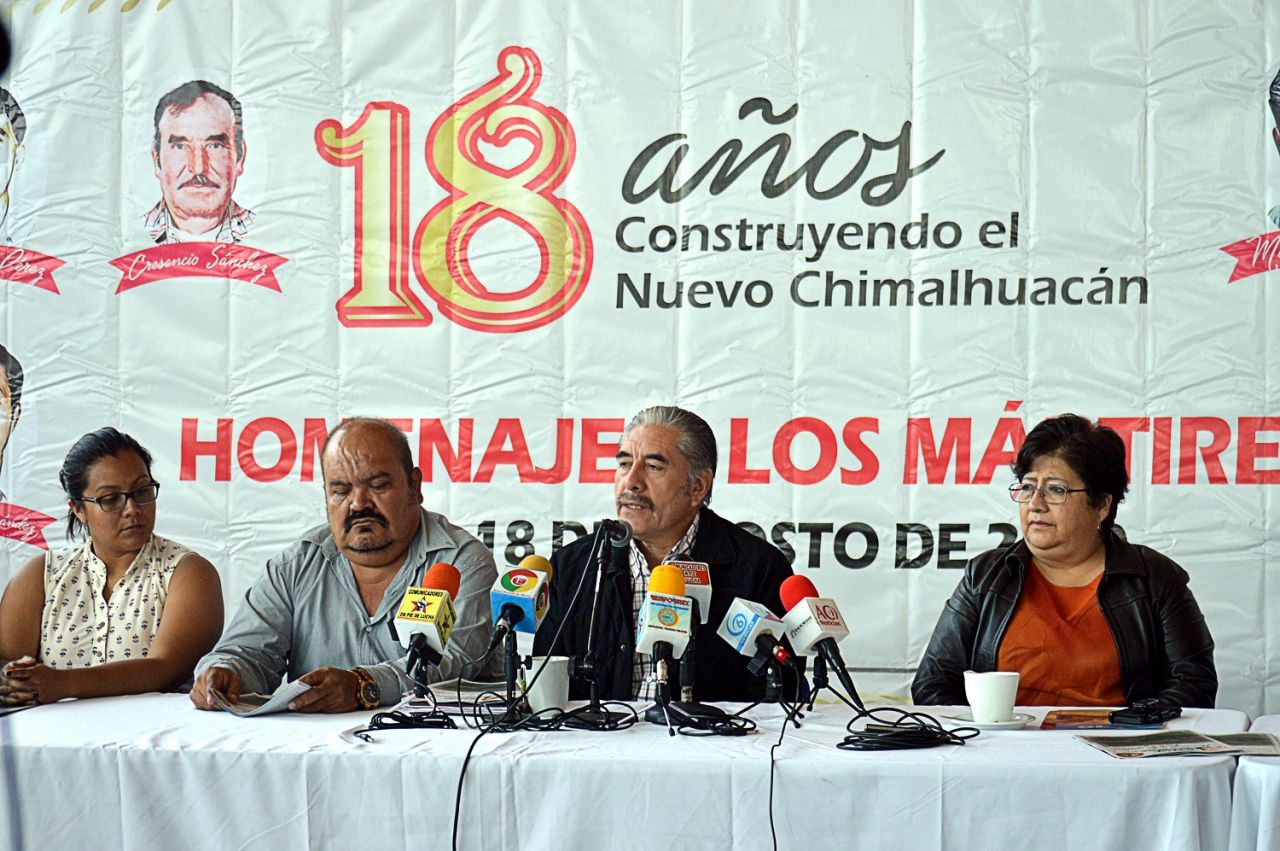 En Chimalhuacán alistan homenaje a Mártires del 18 de agosto