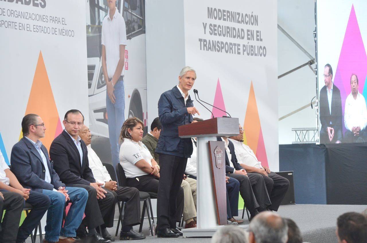 Pone en marcha  Alfredo Del Mazo sistema de videovigilancia en transporte público mexiquense 