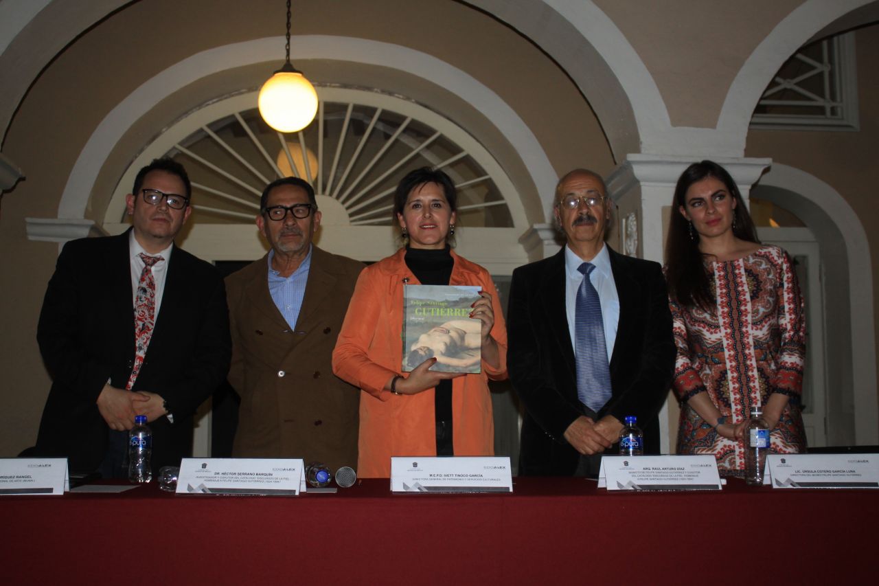 Presentan catálogo "Discursos de la Piel homenaje a Felipe Santiago Gutiérrez" destacado texcocano.