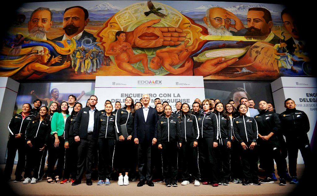 Reconoce Alfredo del Mazo a medallistas mexiquenses que participaron en los juegos centroamericanos y del caribe "Barranquilla 2018"