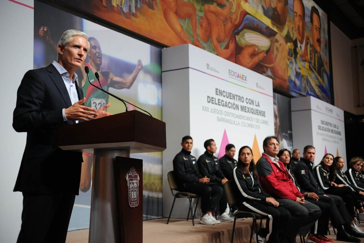 Reconoce  Alfredo Del Mazo a medallistas mexiquenses que participaron en los Juegos Centroamericanos  y del  Caribe ’Barranquilla 2018’
