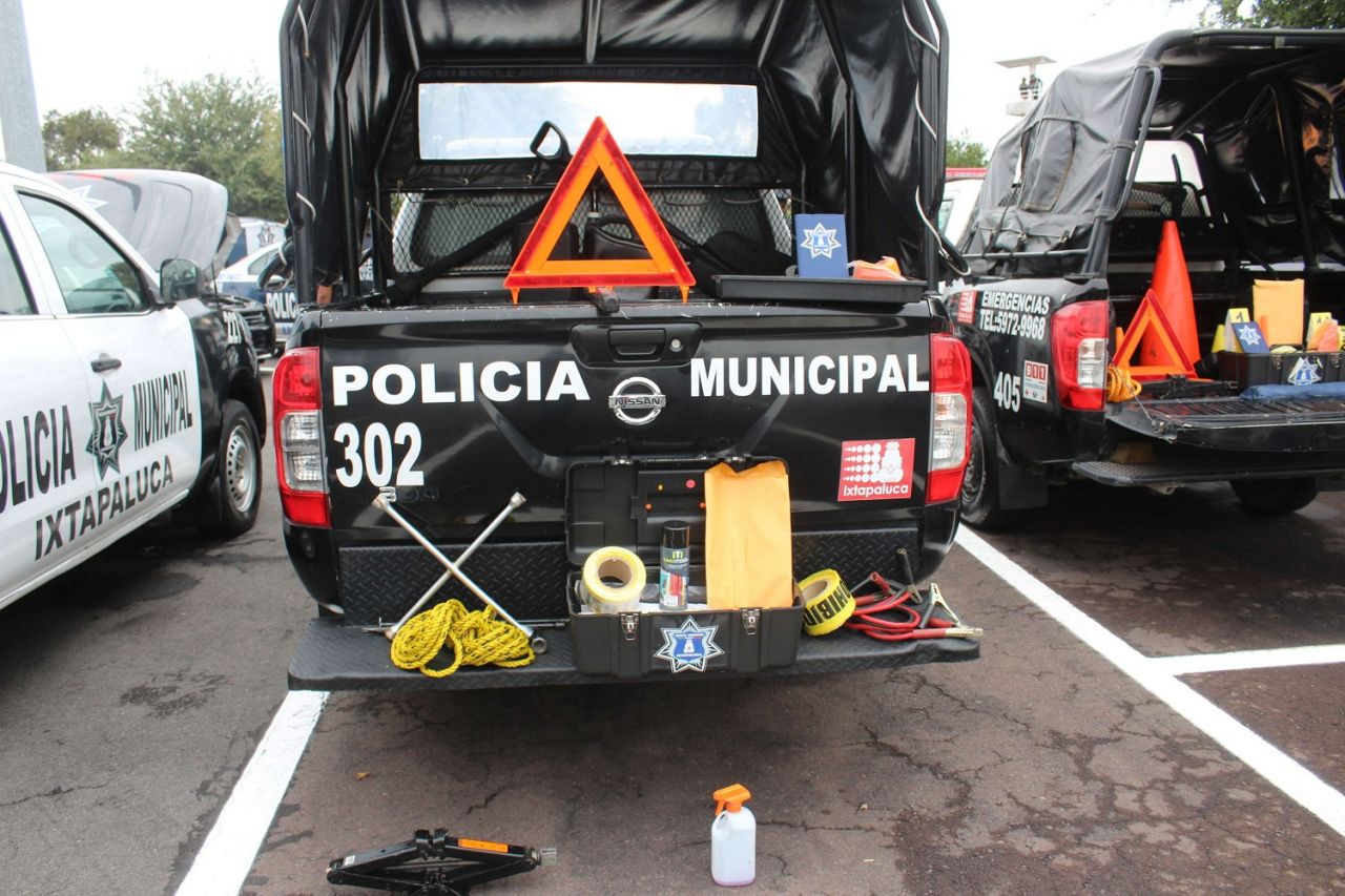 Policías municipales de Ixtapaluca  se preparan para las fiestas patrias
