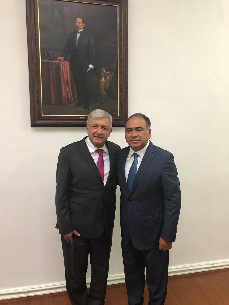 Fructífera reunión entre el gobernador Astudillo y el presidente de la República electo, López Obrador 