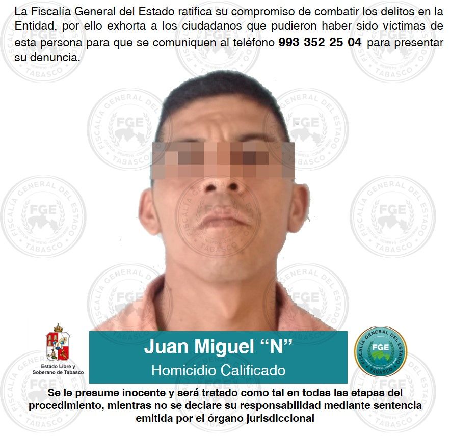 Cae  autor material del homicidio del periodista Juan Carlos Huerta Gutiérrez