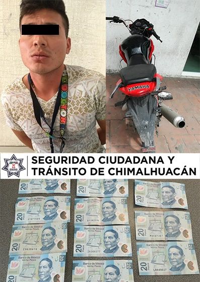 Policía de Chimalhuacán captura a presunto extorsionador
