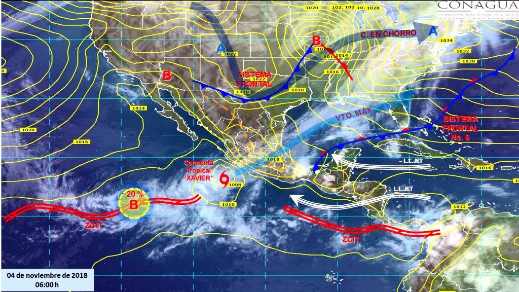 Se prevén tormentas puntuales muy fuertes en Jalisco, Colima, Michoacán y Chiapas