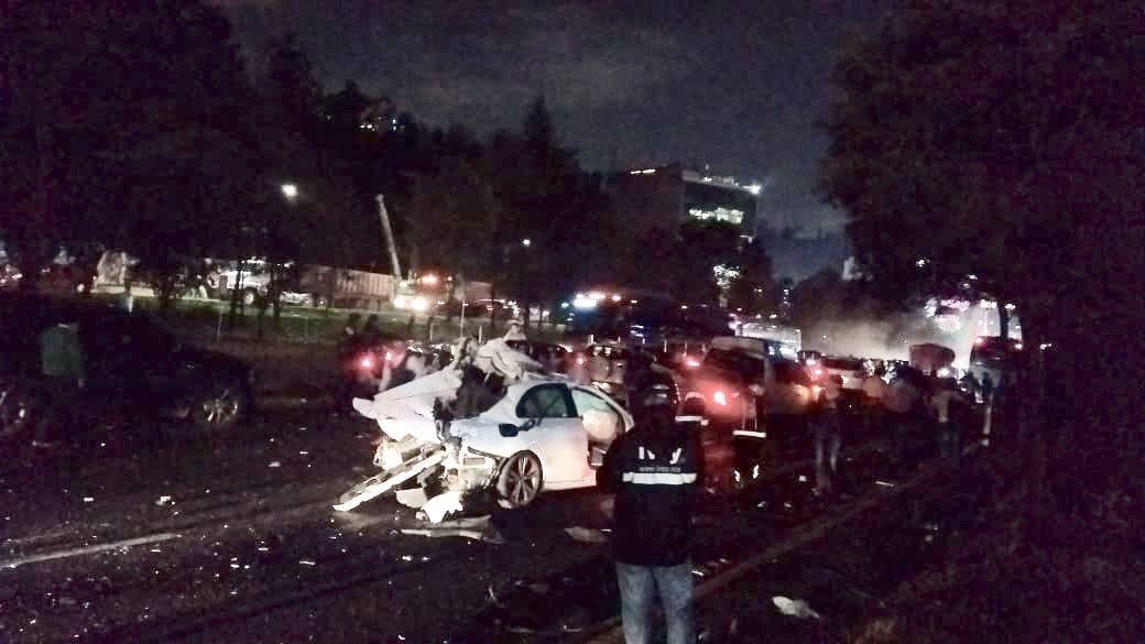 
 Ocho personas murieron en accidente múltiple en la México-Toluca